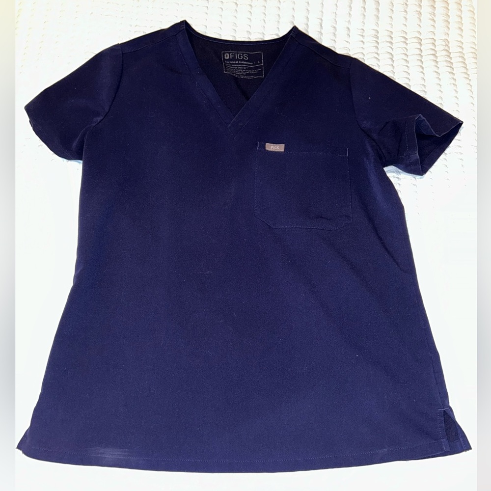 Navy blue Figs scrub top